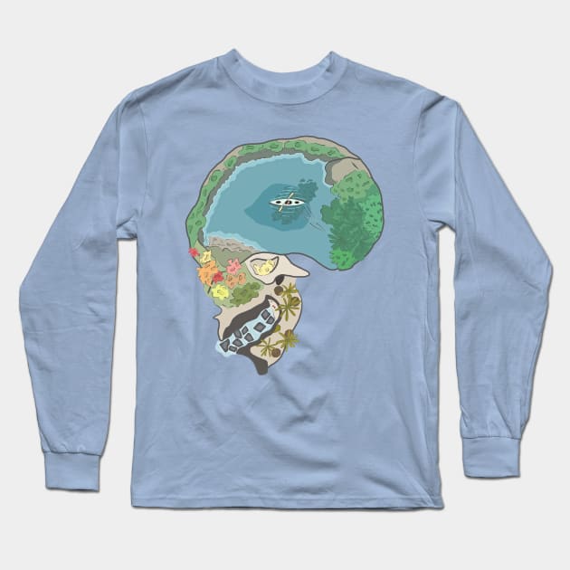 Skull Island Long Sleeve T-Shirt by zody